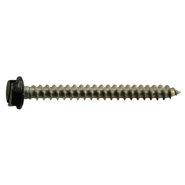 Midwest Fastener Sheet Metal Screw, #10 x 2 in, Painted 18-8 Stainless Steel Flange Hex Head 10 PK 71034 - main